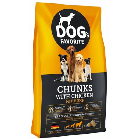 Happy Dog DOG's Favorite Chunks with Chicken - sausā barība suņiem ar vistu 15 kg